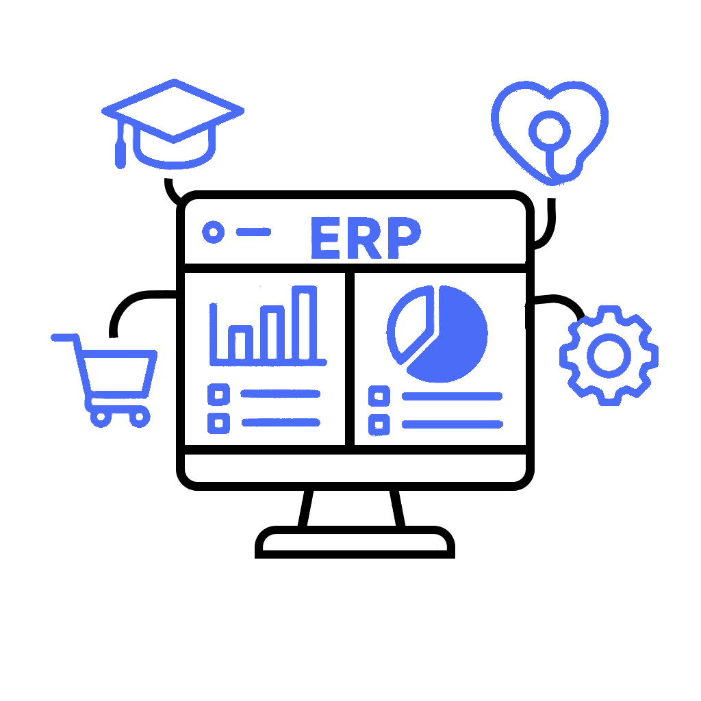 ERP and software solutions illustration
